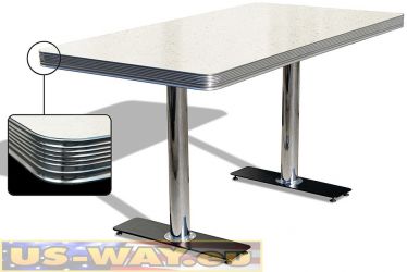 Bel Air Diner-Eckbank mit Tisch HW-270-Set