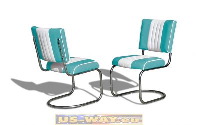Bel Air Set 2 Stühle und 1 Tisch D-CO27